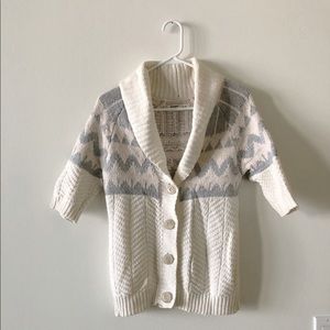 3/4 sleeve cardigan sweater